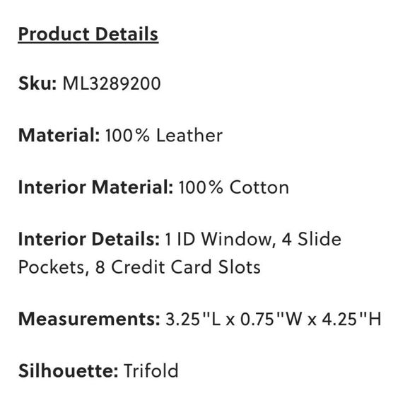 Fossil Ingram Multi Tri-Fold Wallet - Picture 4 of 5